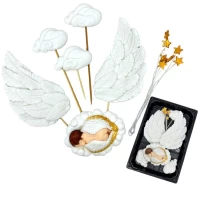 Набір кондитерських цукрових прикрас для хрещення 