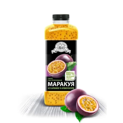 Маракуйя пюре з кісточкою пастеризоване 10% 1кг