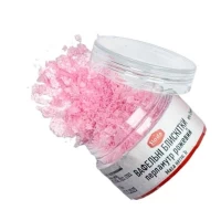 Вафельні блискітки перламутр рожевий 1г Вафельні блискітки перламутр рожевий 1г