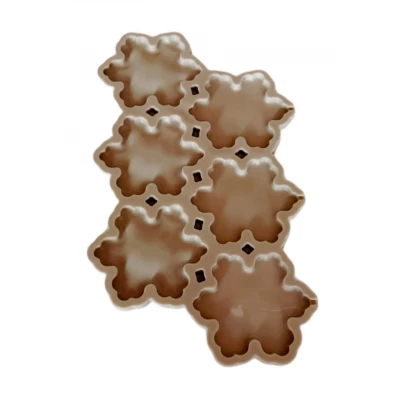 Форма силиконовая для леденцов Снежинка из 6 шт.