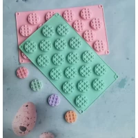 Форма силиконовая для евродесертов Вафли из 18 шт