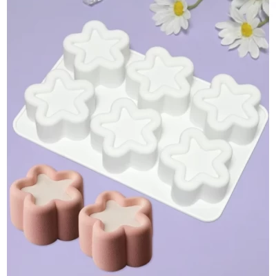 Форма силиконовая для Бенто торта Звездочка  из 6 шт.