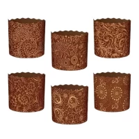 Бумажные формы для куличей и кексов пасхальные термостойкие | формы для выпечки кулича одноразовые 90/85 мм 50 шт в упаковке