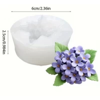 Силиконовый молд Букетик Сирени 6х2,5 см