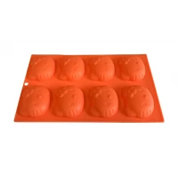 Форма силиконовая для выпечки Котики 8 шт на планшете