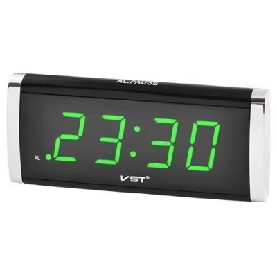 Часы сетевые VST-730-4 салатовые, 220V Часы сетевые VST-730-4 салатовые, 220V