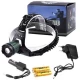 Фонарь налобный Police 2188-T6, ЗУ 220V/12V, 2х18650, zoom, Box