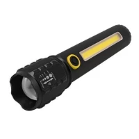 Фонарь C72-P50+COB, ЗУ mircoUSB, встроенный аккумулятор, zoom, Box