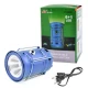 Фонарь кемпинг 5800T-1W+6LED, солнечная батарея, ЗУ 220V, встроенный аккумулятор, power bank