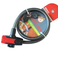 Замок велосипедный KIHUU LOCK 8305, 12*80 тросовый, 2 ключа