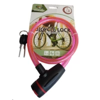 Замок велосипедный KIHUU LOCK 187, 12*80 тросовый, 2 ключа