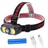 Фонарь налобный KX-302-LED+2COB, 1x18650, ЗУ Type-C, Box Фонарь налобный KX-302-LED+2COB, 1x18650, ЗУ Type-C, Box