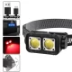 Фонарь налобный K372/L-31-2COB(White+Red), Motion Sensor,  Li-Ion аккум., индикация заряда, ЗУ Type-C, Box