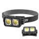 Фонарь налобный K372/L-31-2COB(White+Red), Motion Sensor,  Li-Ion аккум., индикация заряда, ЗУ Type-C, Box