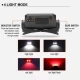 Фонарь налобный K372/L-31-2COB(White+Red), Motion Sensor,  Li-Ion аккум., индикация заряда, ЗУ Type-C, Box