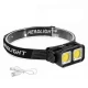 Фонарь налобный K372/L-31-2COB(White+Red), Motion Sensor,  Li-Ion аккум., индикация заряда, ЗУ Type-C, Box