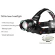 Фонарь налобный NIGHT VISION FLUORESCENCE SY-8087 1 РЕЖИМ PM10-TG, 2x18650, signal light, ЗУ Type-C, zoom, Box