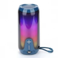 Bluetooth-колонка TG651 с RGB ПОДСВЕТКОЙ, speakerphone, радио, blue