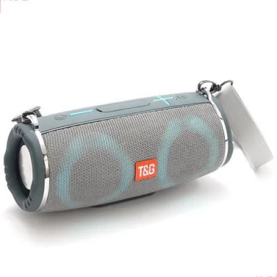 Bluetooth-колонка TG642 с RGB ПОДСВЕТКОЙ, speakerphone, радио, grey