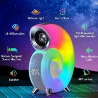 Light Sound Machine N70, RGB ночник, часы, Bluetooth колонка
