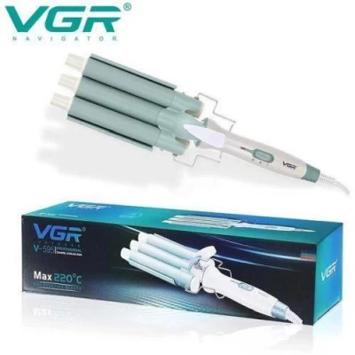 Плойка тройная VGR V-595 WHITE, 5 режимов работы, керамическое покрытие, LED display, 100 Вт Плойка тройная VGR V-595 WHITE, 5 режимов работы, керамическое покрытие, LED display, 100 Вт