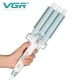 Плойка тройная VGR V-595 WHITE, 5 режимов работы, керамическое покрытие, LED display, 100 Вт Плойка тройная VGR V-595 WHITE, 5 режимов работы, керамическое покрытие, LED display, 100 Вт
