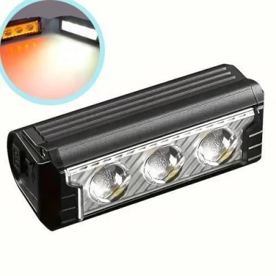 Велофара мощная FY-339B-3LED(White+Yellow), Waterproof, Li-Ion аккум., ЗУ Type-C Велофара мощная FY-339B-3LED(White+Yellow), Waterproof, Li-Ion аккум., ЗУ Type-C
