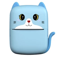 Дитячий термопринтер A8 Cat printer blue, bluetooth, ЗП Type-C