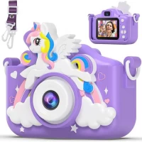 Дитячий фотоапарат X2A, PURPLE UNICORN