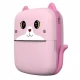 Дитячий термопринтер A8 Cat printer pink, bluetooth, ЗП Type-C