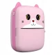 Дитячий термопринтер A8 Cat printer pink, bluetooth, ЗП Type-C