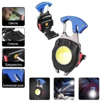 Фонарь MULTIFUNCTIONAL W5147/LL-202-COB(White+Yellow+Red), multitool, Li-Ion аккум., магнит, карабин, отвертка, зажигалка