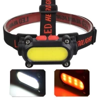 Фонарь налобный BL-209-COB (White+Red), Li-Ion аккум., Waterproof, ЗУ Type-C