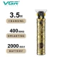 Триммер VGR V-097 GOLD, 3 насадки, LED display