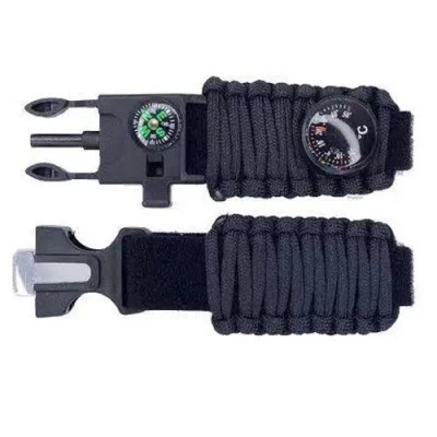 Ремешок PARACORD, BLACK, 24 мм