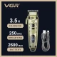 Аккумуляторная машинка для стрижки (clipper) VGR V-005, 8 насадок, LED display Аккумуляторная машинка для стрижки (clipper) VGR V-005, 8 насадок, LED display