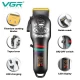 Аккумуляторная машинка для стрижки (clipper) VGR V-699 BLACK, 4 насадки, LED display Аккумуляторная машинка для стрижки (clipper) VGR V-699 BLACK, 4 насадки, LED display