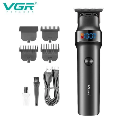 Триммер VGR V-987, 3 насадки, LED display