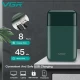 Электробритва VGR V-390 шейвер GREEN, выдвижной триммер