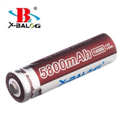 Аккумулятор 14500, X-Balog, 5800mAh (400), коричневый