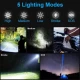 Фонарь NIGHT VISION FLUORESCENCE W515-PM10-TG, Power Bank, индикация заряда, 1x26650, ЗУ Type-C, zoom, Box