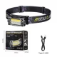 Фонарь налобный YY-19С-5SMD+COB(white+yellow+red), Motion Sensor, Li-Ion аккум., ЗУ Type-C, магнит, Box Фонарь налобный YY-19С-5SMD+COB(white+yellow+red), Motion Sensor, Li-Ion аккум., ЗУ Type-C, магнит, Box