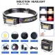 Фонарь налобный YY-19С-5SMD+COB(white+yellow+red), Motion Sensor, Li-Ion аккум., ЗУ Type-C, магнит, Box Фонарь налобный YY-19С-5SMD+COB(white+yellow+red), Motion Sensor, Li-Ion аккум., ЗУ Type-C, магнит, Box