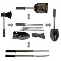 Набор туристический 4 в 1 лопата саперная, топор, нож, пила, в чехле Traveler Х-14