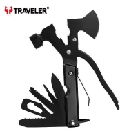 Мультитул 15 в 1 туристический, армейский, универсальный, походный, тактический, с чехлом MTA-83F-1