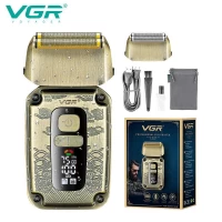 Электробритва VGR V-337 шейвер, двойное лезвие, 2 насадки, триммер, LED display Электробритва VGR V-337 шейвер, двойное лезвие, 2 насадки, триммер, LED display