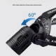 Фонарь налобный CARBON BL-2322-TG+3LED(White+Red+Blue+Green), Motion Sensor, 3x18650, ЗУ Type-C, zoom