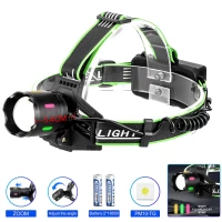 Фонарь налобный NIGHT VISION FLUORESCENCE PLD-903-TG, 1 РЕЖИМ, 2x18650, ЗУ Type-C, zoom