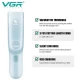 Детская машинка для стрижки с функцией сбора волос VGR V-155 BLUE, 3 безопасные насадки, бесшумная, IPX8