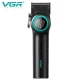Аккумуляторная машинка для стрижки (clipper) VGR V-001 BLACK, 10 насадок, 9000 RPM, 4600 mAh, LED light, LED